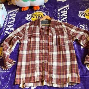 Wrangler ATG Plaid Button-Up Shirt